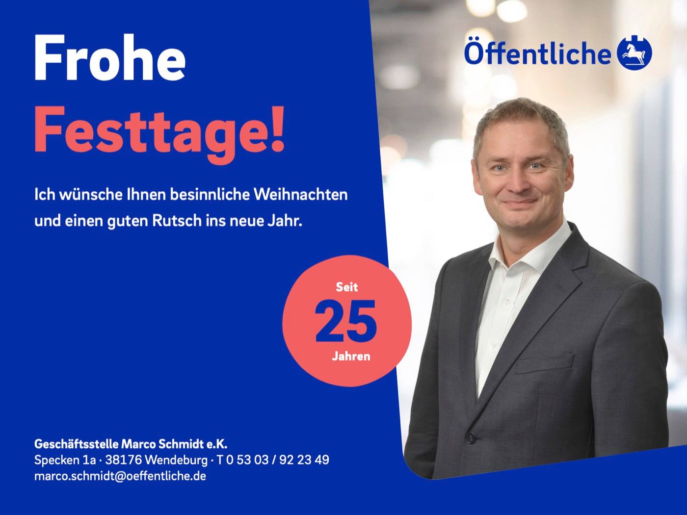 Frohe Weihnachten und einen guten Rutsch