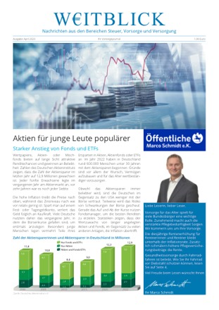 Weitblick April 2023 – Titelseite