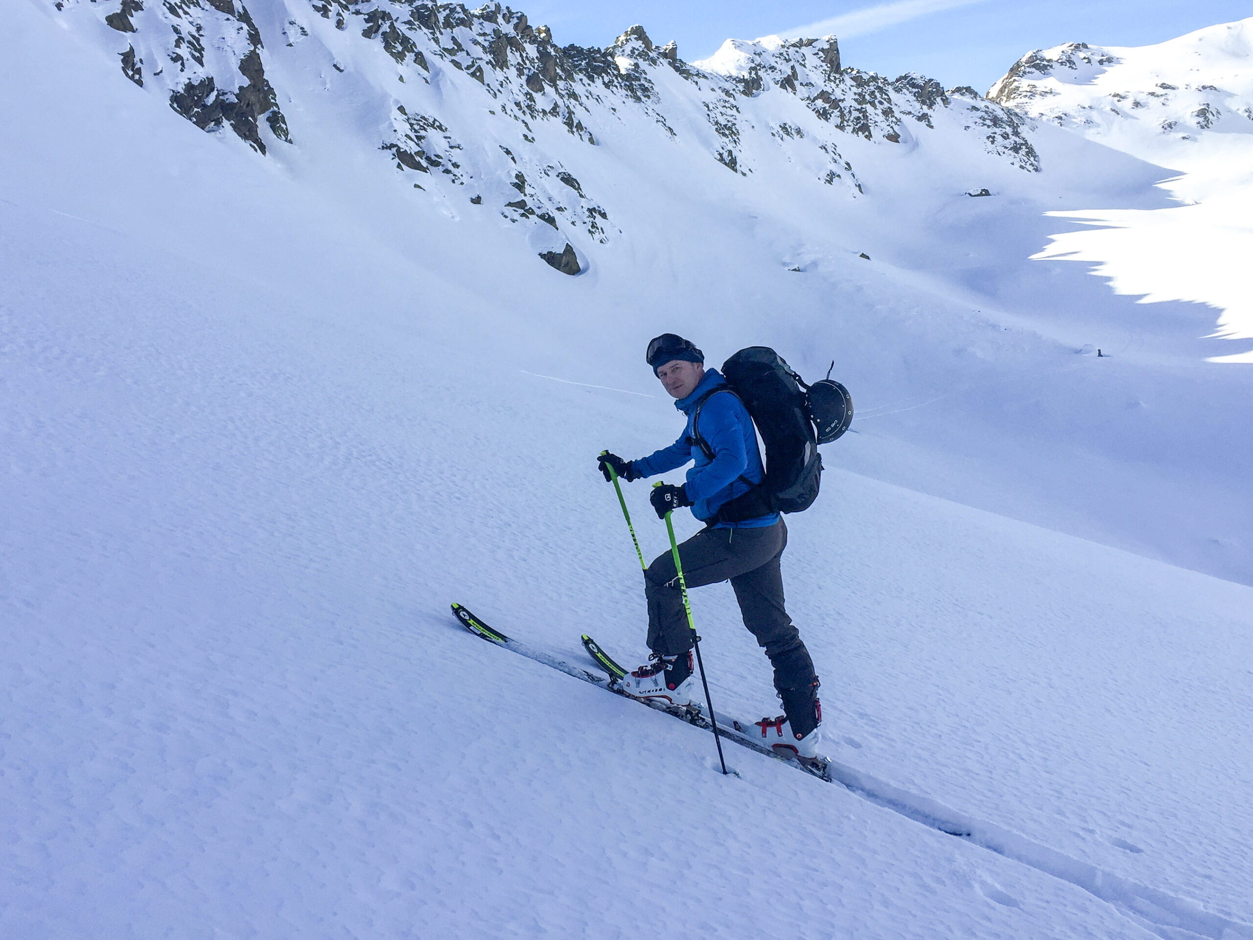 Marco Schmidt beim Skifahren.