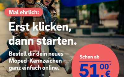 Roller, Mofa, Moped, E-Scooter benötigen ab März grüne Kennzeichen